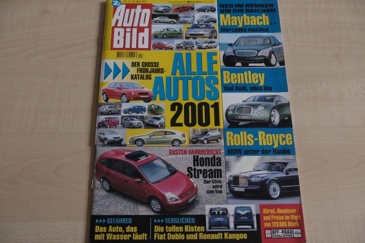 Deckblatt Auto Bild (13/2001)